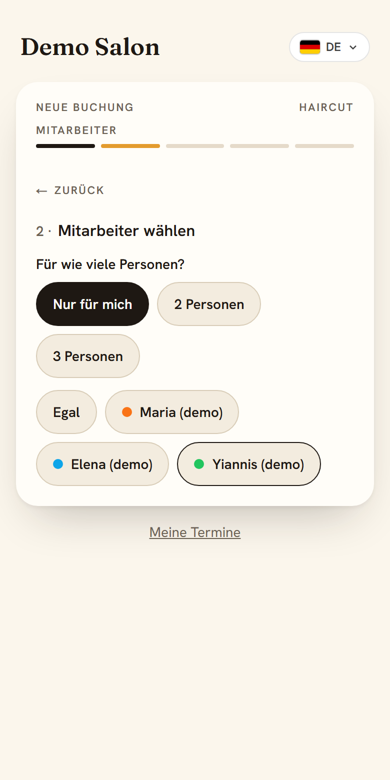 Mitarbeiter wählen