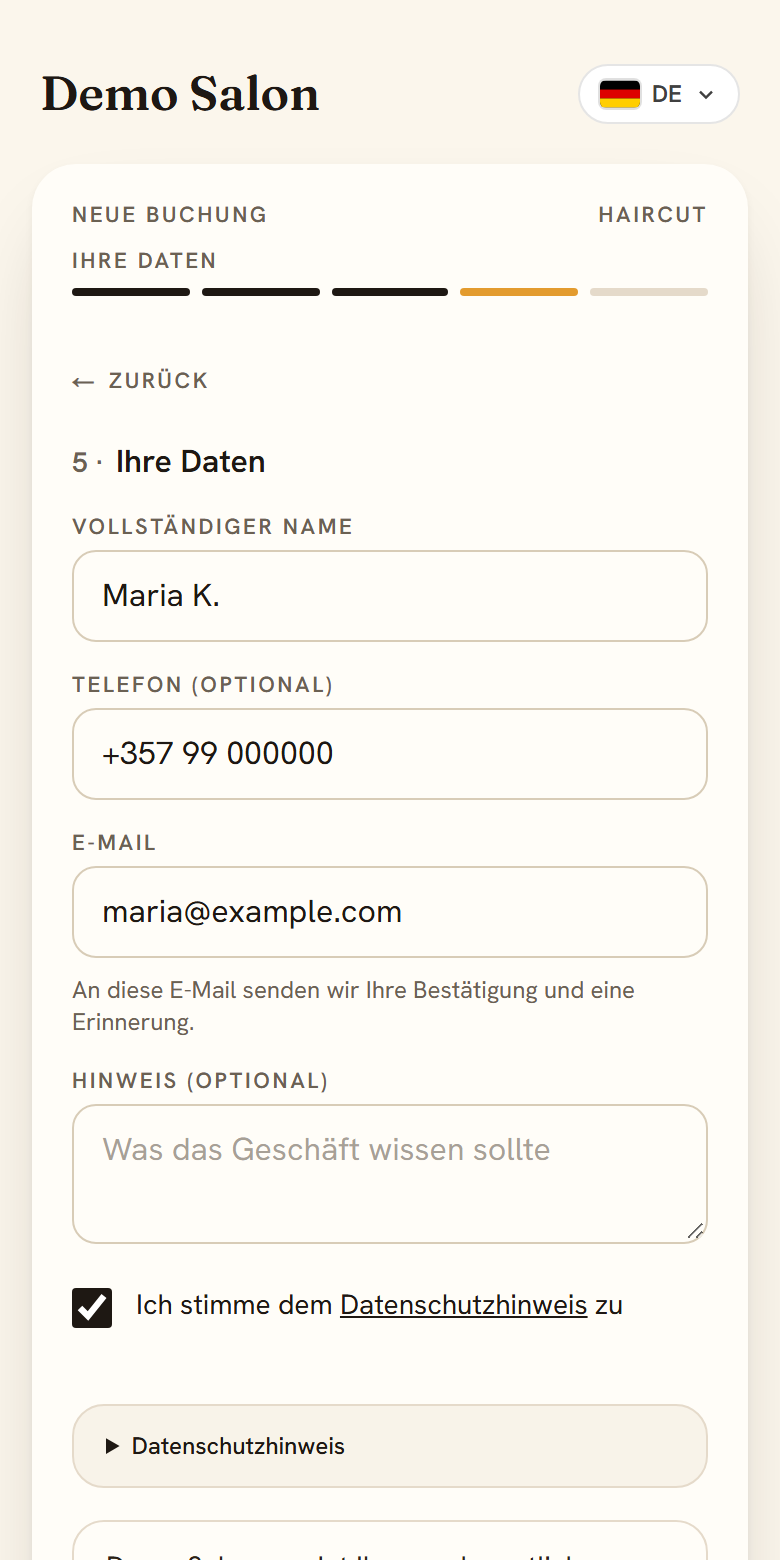 Ihre Angaben