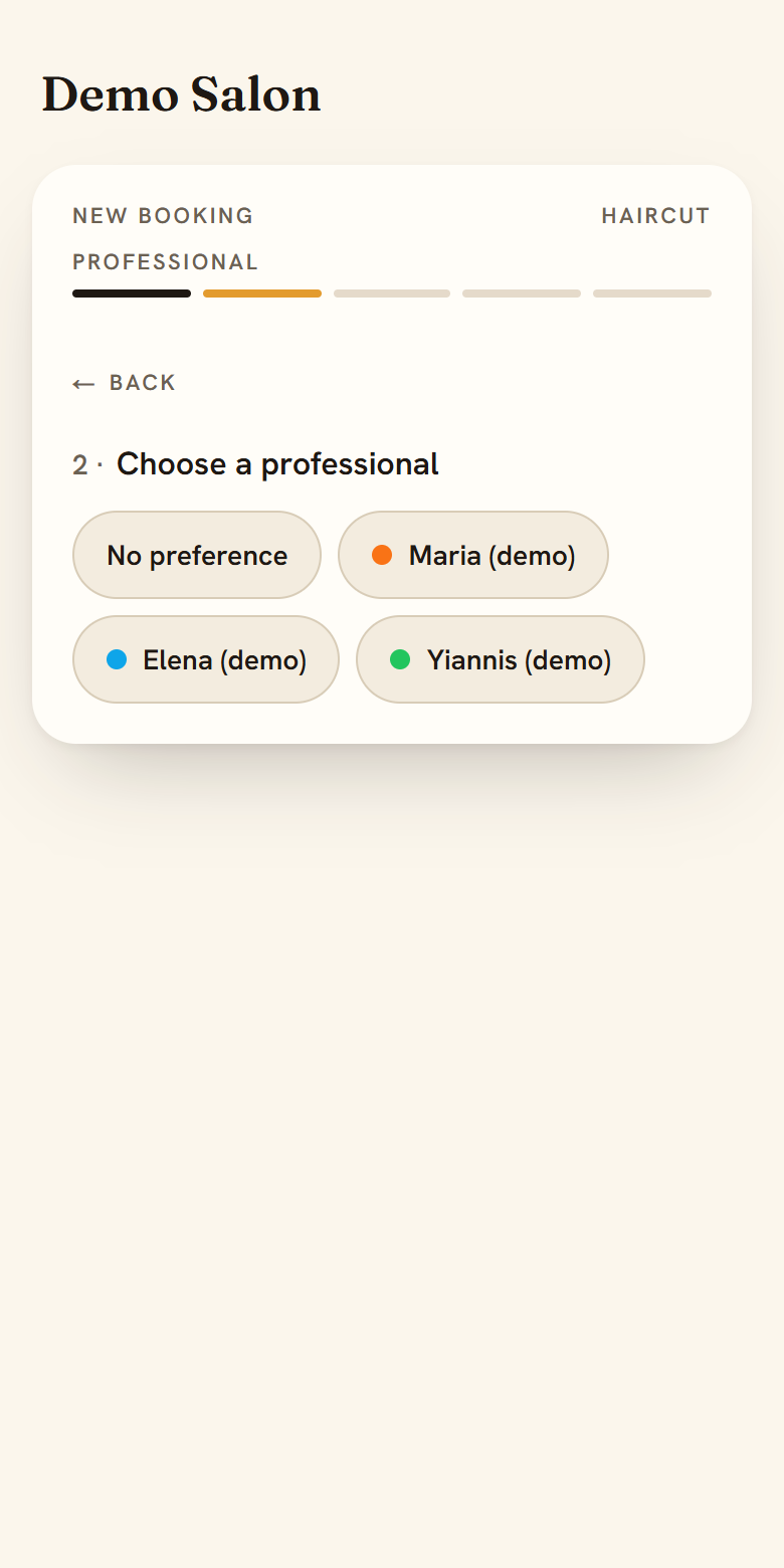 Choose a professional
