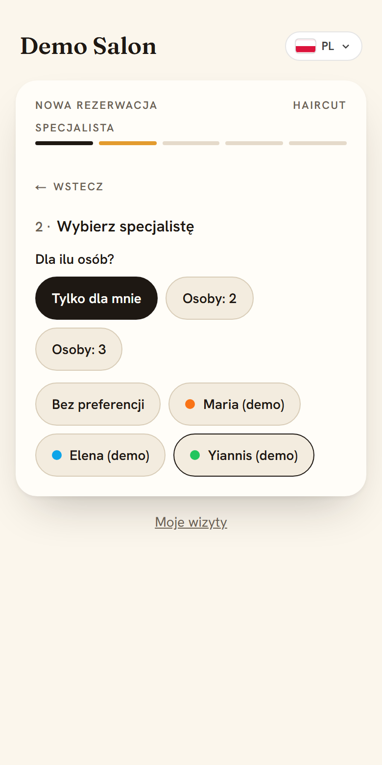 Wybierz specjalistę