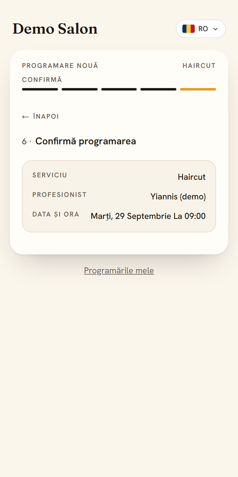 Verifică și confirmă